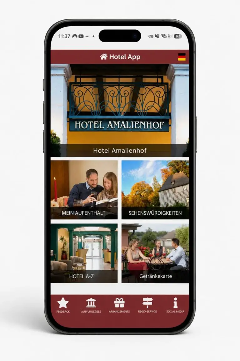 Boutique Hotel Weimar Amalienhof Gäste Service App